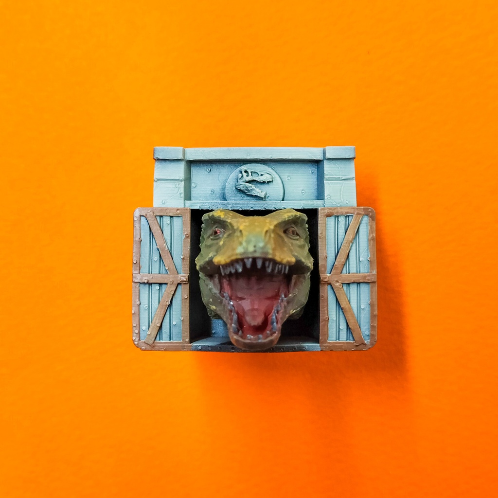 押すたびに噛まれそう…かわいい恐怖のティラノサウルスなキーキャップ