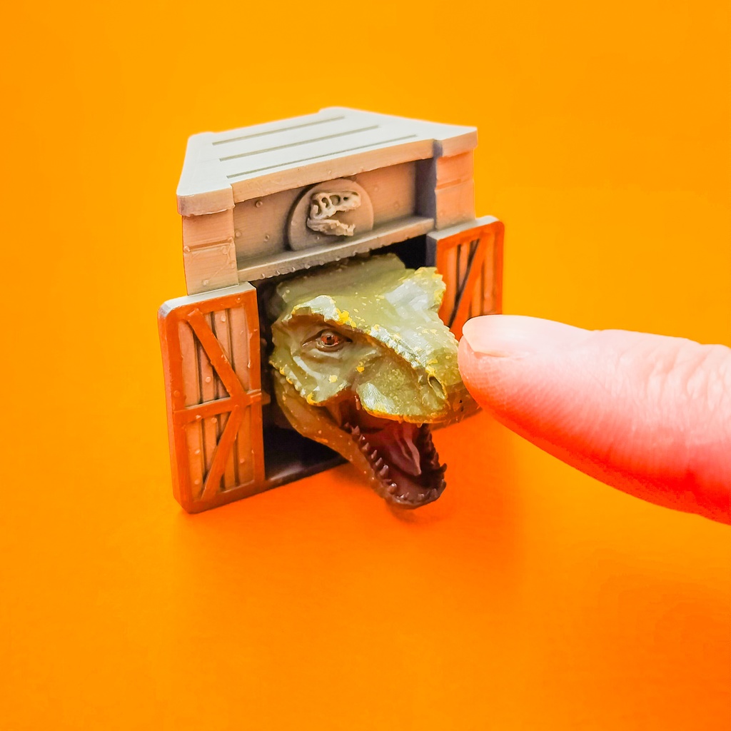 押すたびに噛まれそう…かわいい恐怖のティラノサウルスなキーキャップ