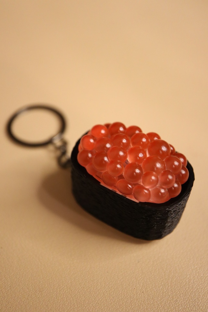 押せる!ぷちぷちいくら軍艦クリッカーキーホルダー