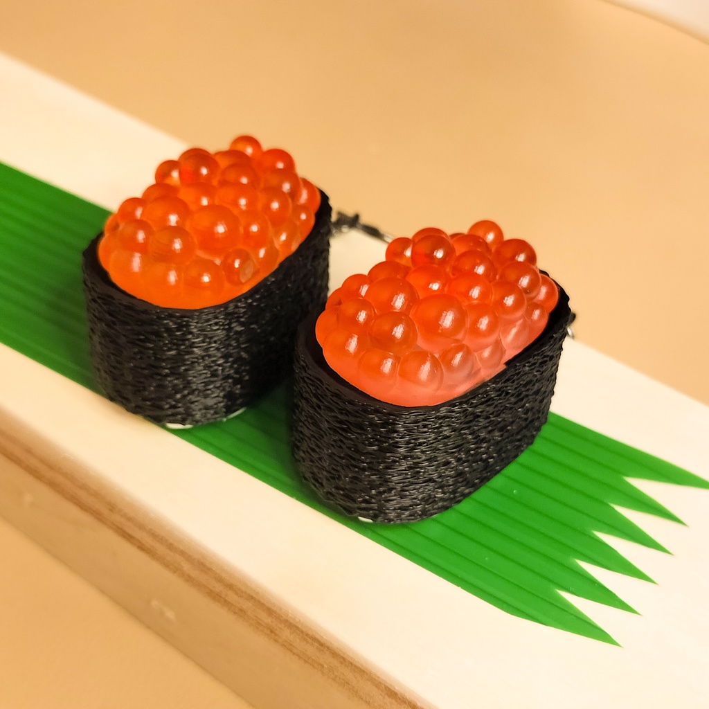 押せる!ぷちぷちいくら軍艦クリッカーキーホルダー