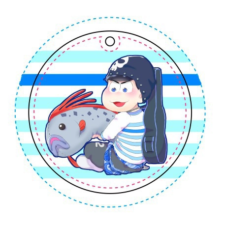 水族館松×深海魚ぬいぐるみ クリアチャーム