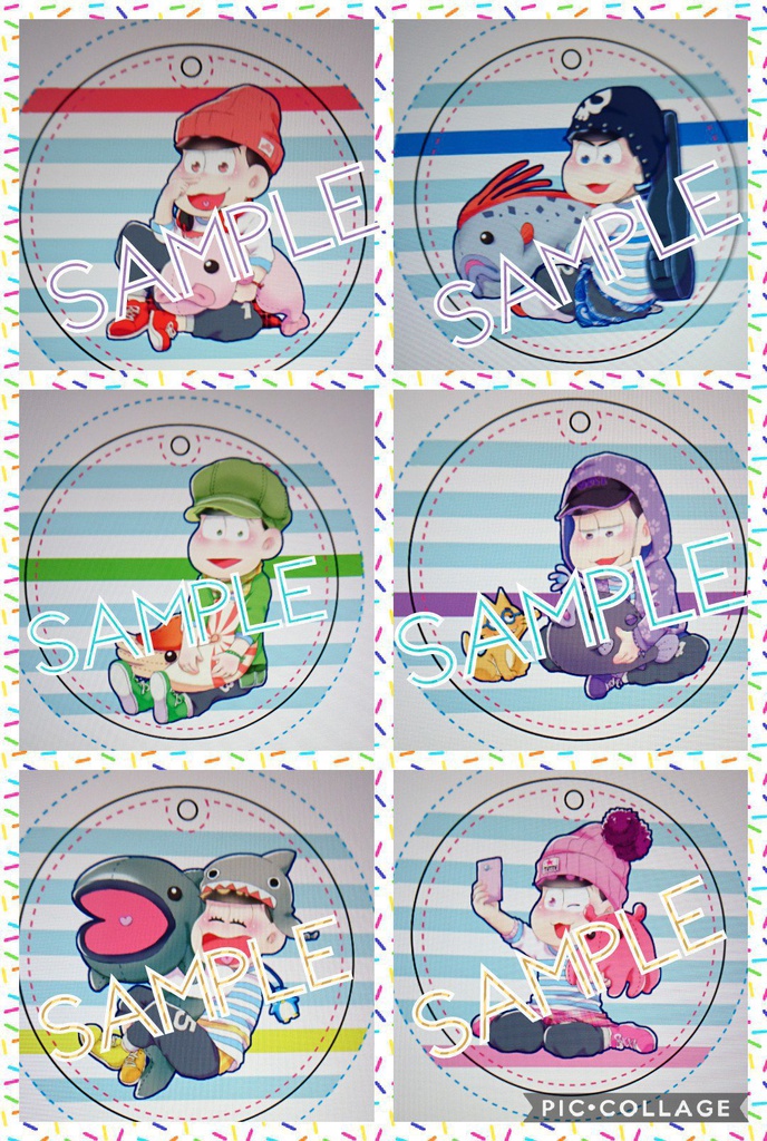 水族館松×深海魚ぬいぐるみ クリアチャーム