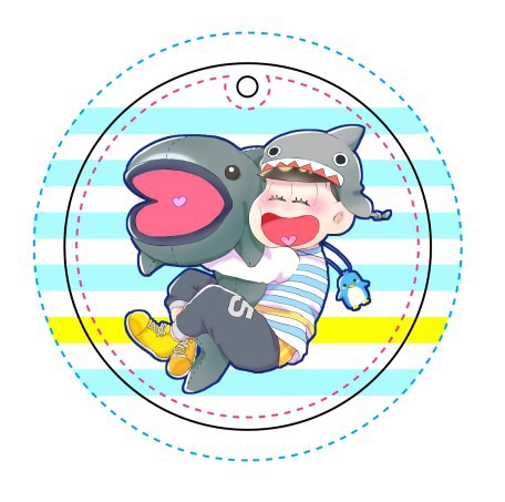 水族館松×深海魚ぬいぐるみ クリアチャーム