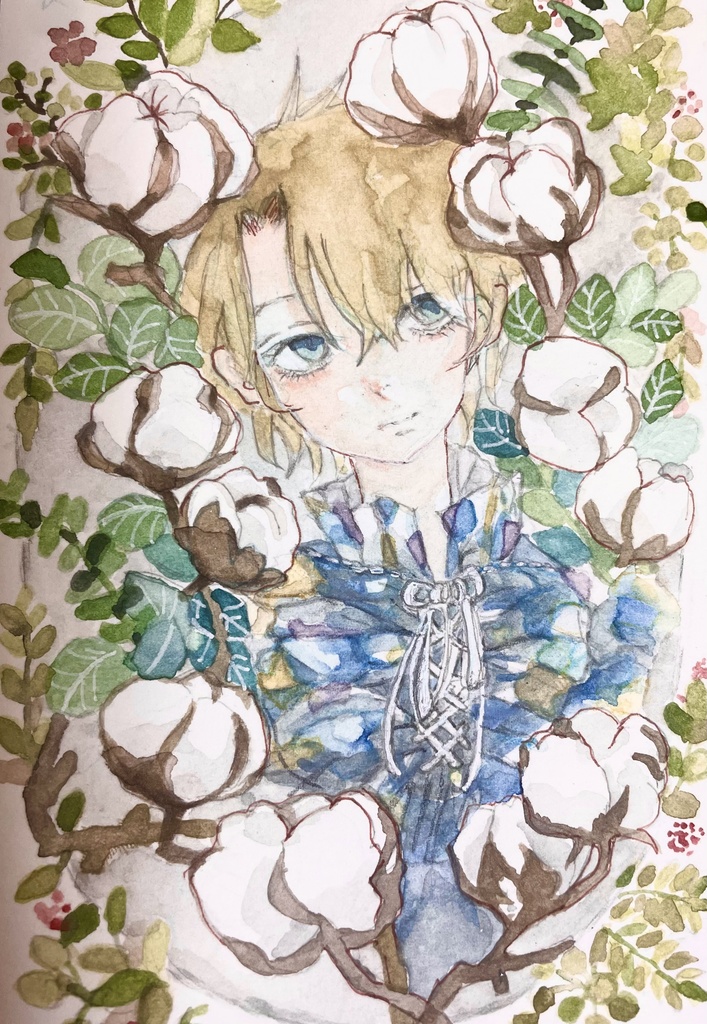 綿  ハガキサイズ原画
