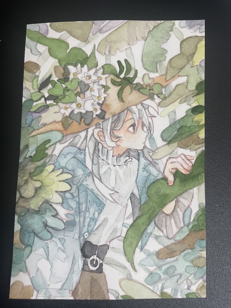 秘密の場所へ　　ハガキサイズ原画