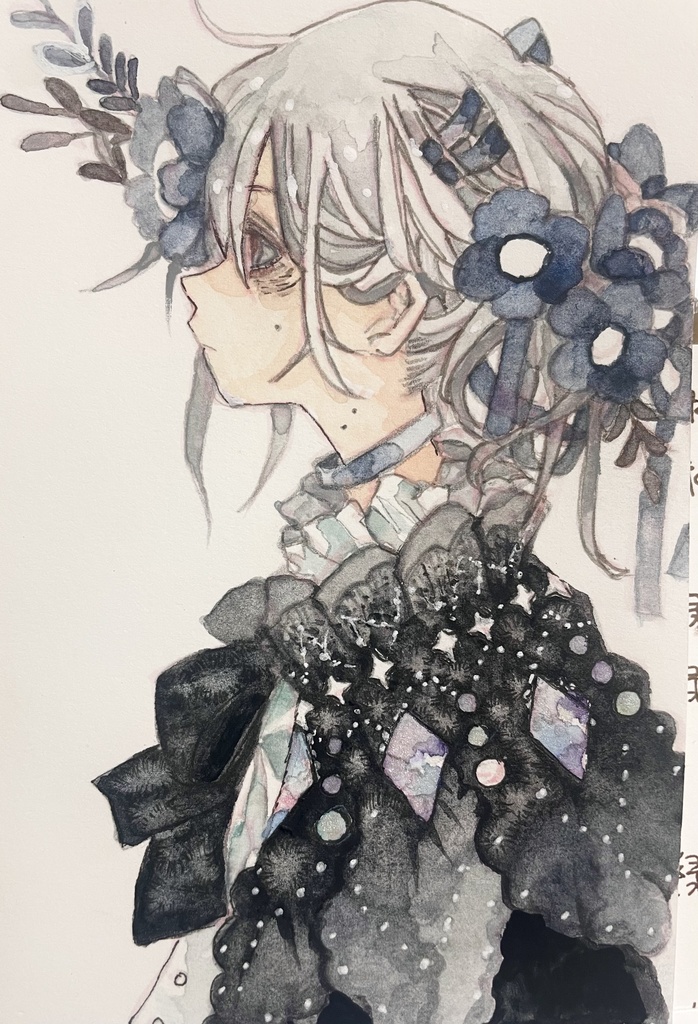 ハガキサイズ原画 リボン