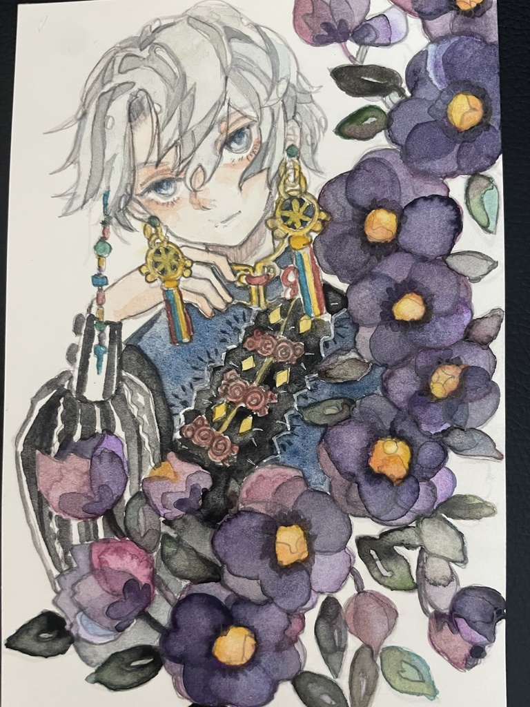 ハガキサイズ原画　オリエンタルカラー