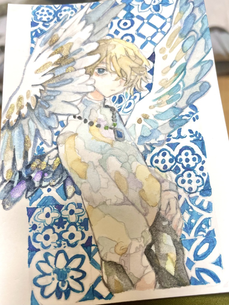 ハガキサイズ原画  wall