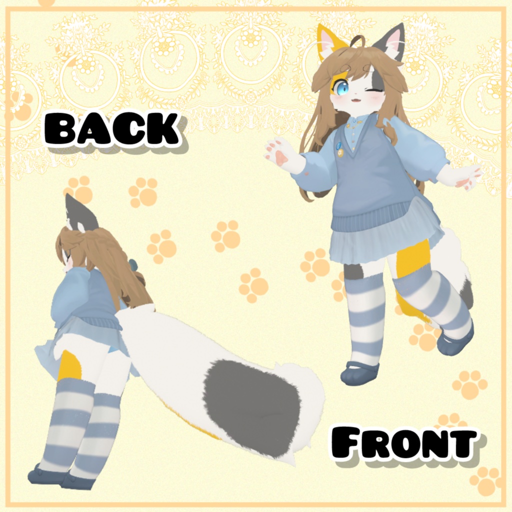 三毛猫テクスチャ シリーズ《リナ-Lina-》