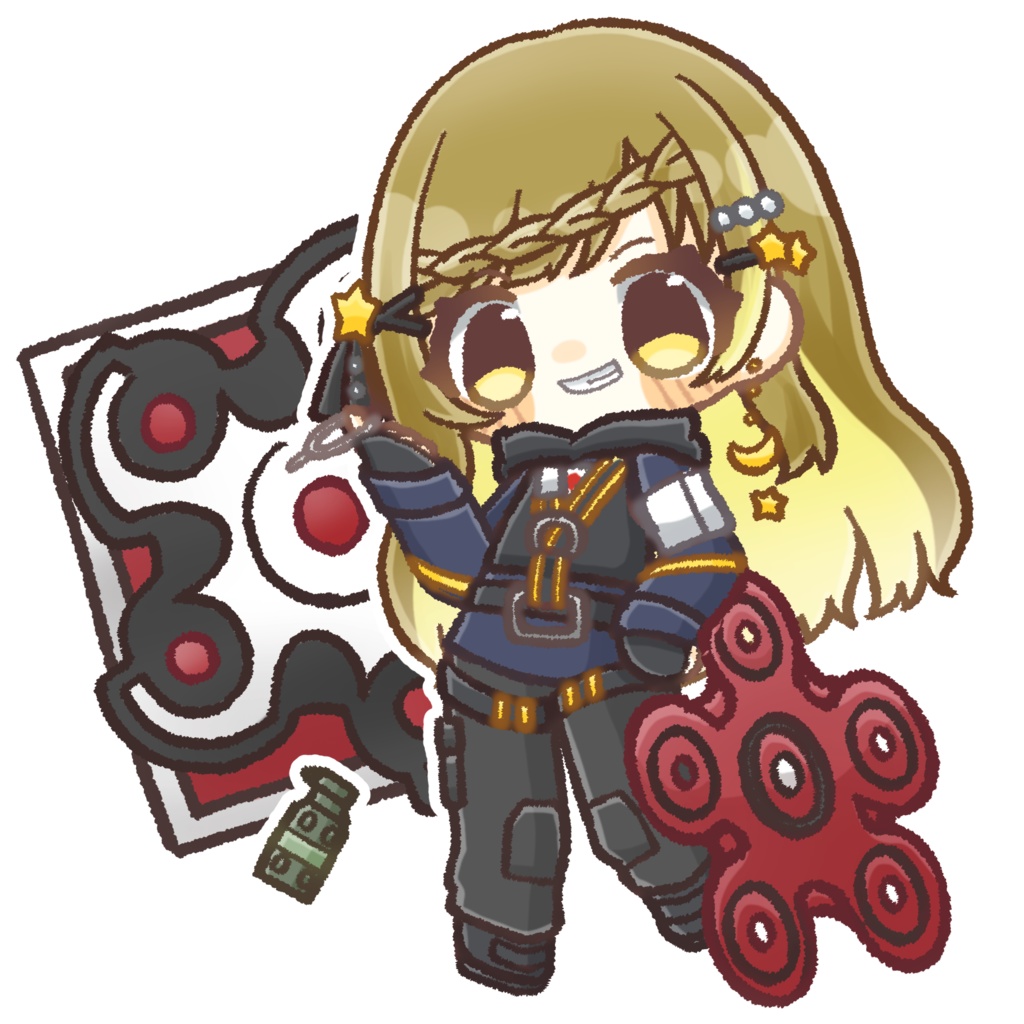 こすも×HIBANA　きらきらBIGステッカー