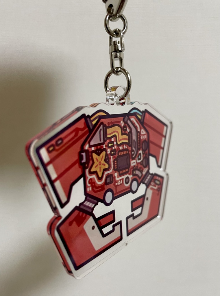 きばんカニ【両面アクリルキーホルダー】