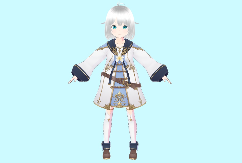 VRoid VRM3Dモデル あほ毛ちゃん