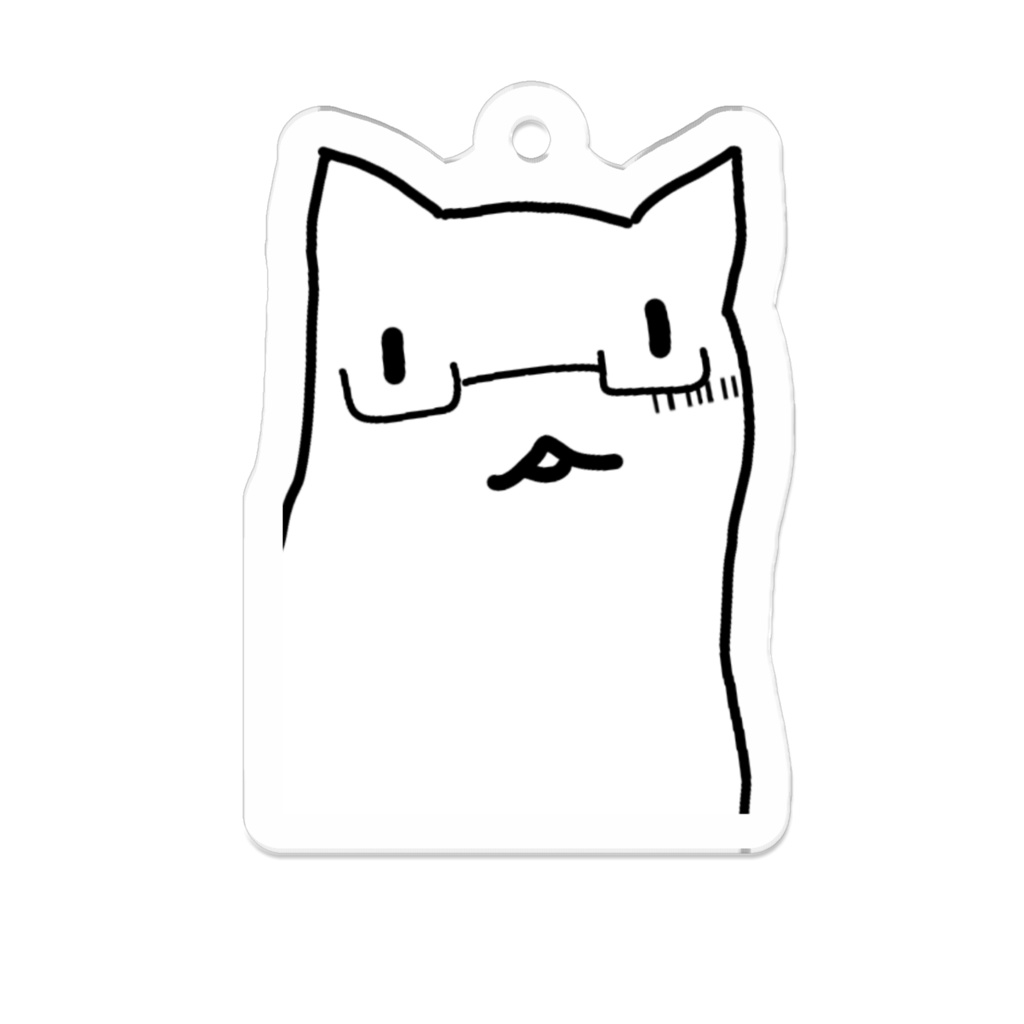 [アクリルキーホルダー] ナゾ猫/まぬけ