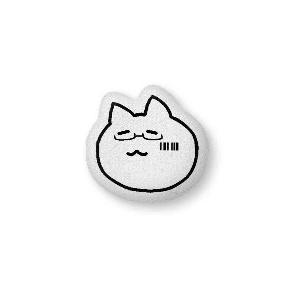 [ふかふかクッション] ナゾ猫/にこやか