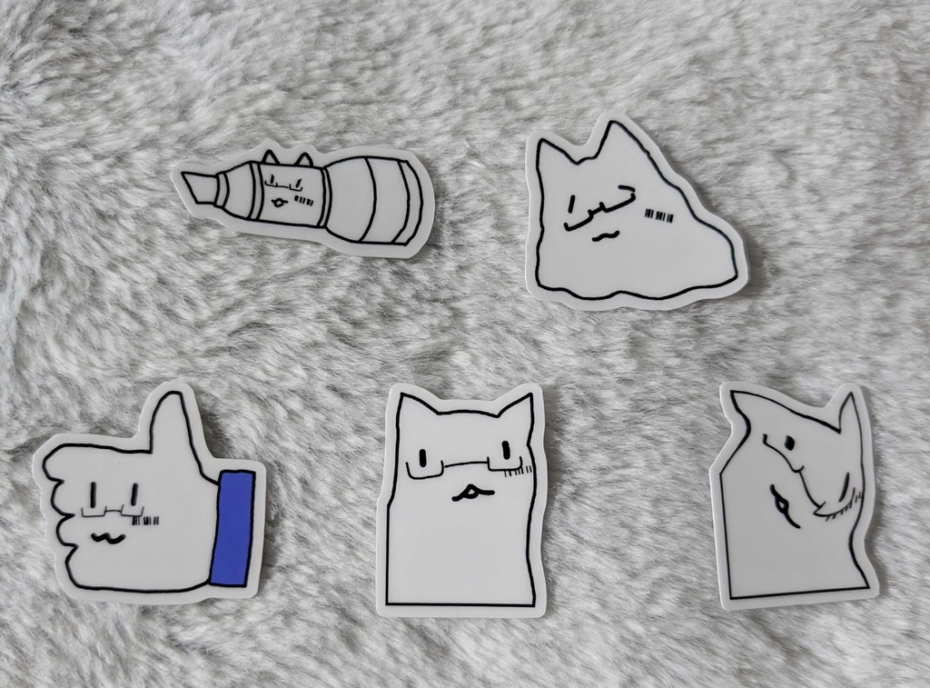 ナゾ猫ステッカー　詰め合わせ