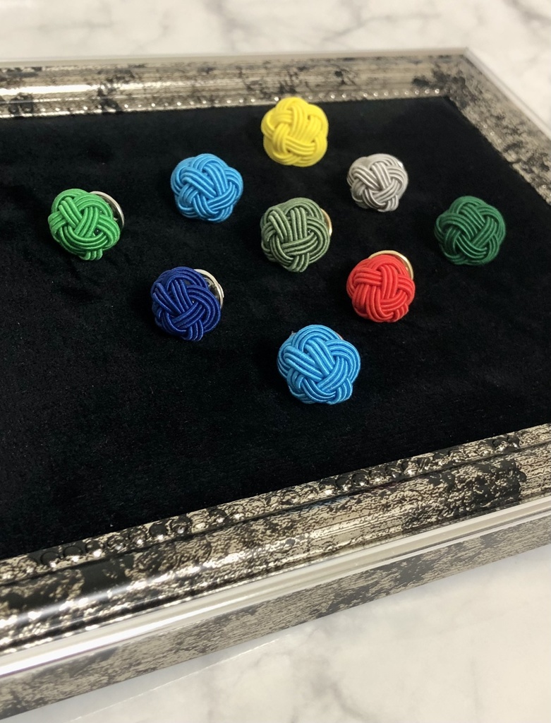 水引きカラフルピンズ(シルバーグレー)