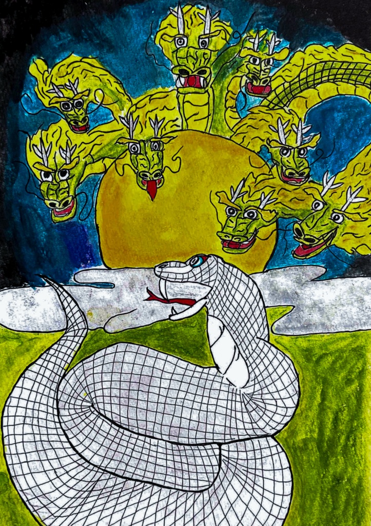 ヤマタノオロチと白蛇　Yamata-no-Orochi & The White Serpent