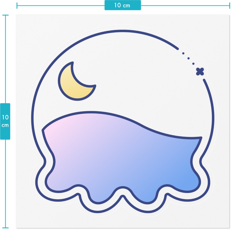 クリアステッカー