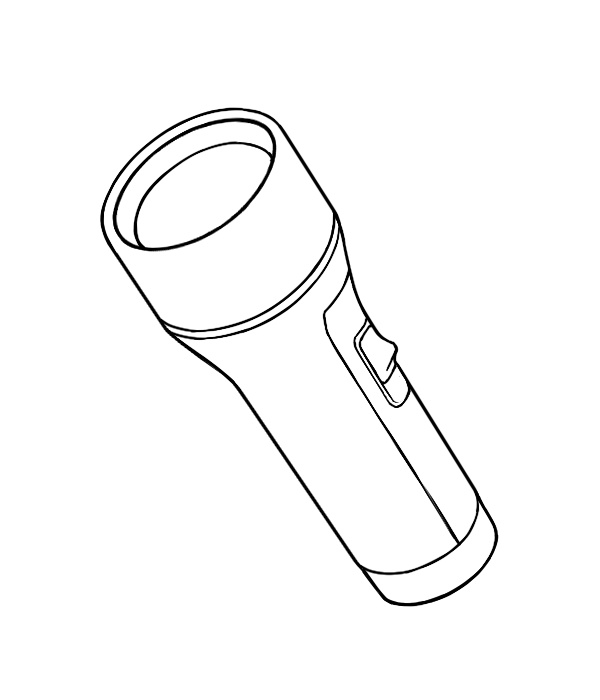 【フリー素材】懐中電灯