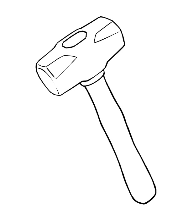 【フリー素材】ハンマー