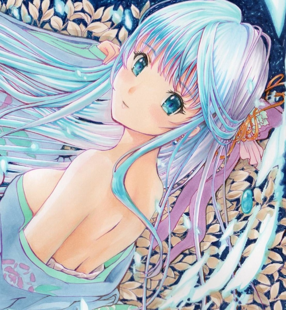 売り切れ ◆miabq50368(みあバーベキュー) 手描き イラスト A4サイズ 原画 同人 手描 イラスト