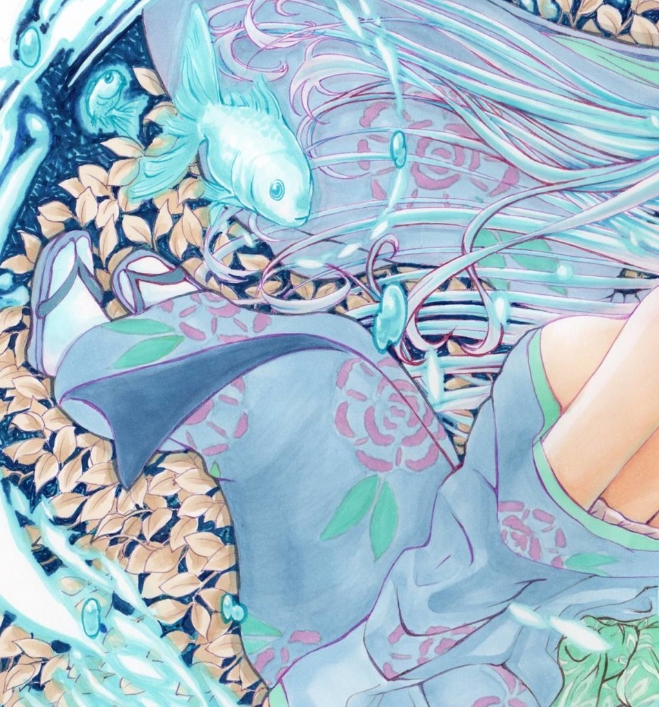 売り切れ ◆miabq50368(みあバーベキュー) 手描き イラスト A4サイズ 原画 同人 手描 イラスト