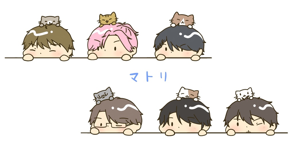 ひょこっとひーろーず フラットポーチ まとりver.