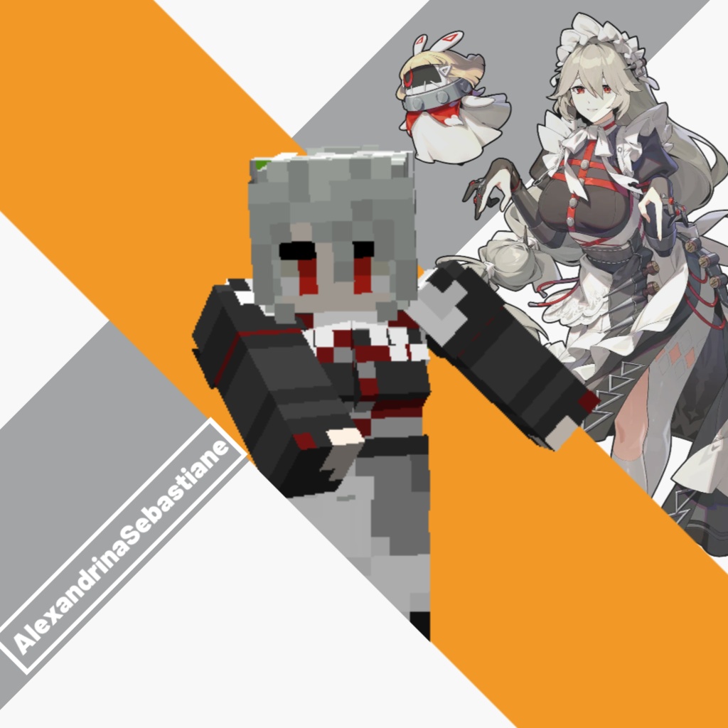 【マイクラ】【スキン】AlexandrinaSebastiane[アレクサンドリナ・セバスチャン]　【Java.統合版対応】