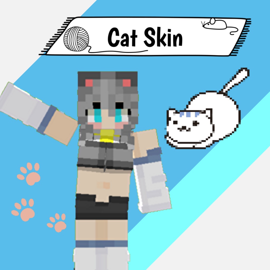 【マイクラスキン】猫スキン[Cat Skin]