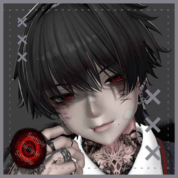 【3アバター対応】ヤンデレ病み闇アイ【Eye texture】