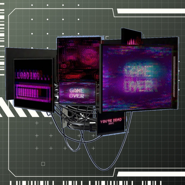 【✨800円→600円✨】Neon Monitor Halo【3Color】