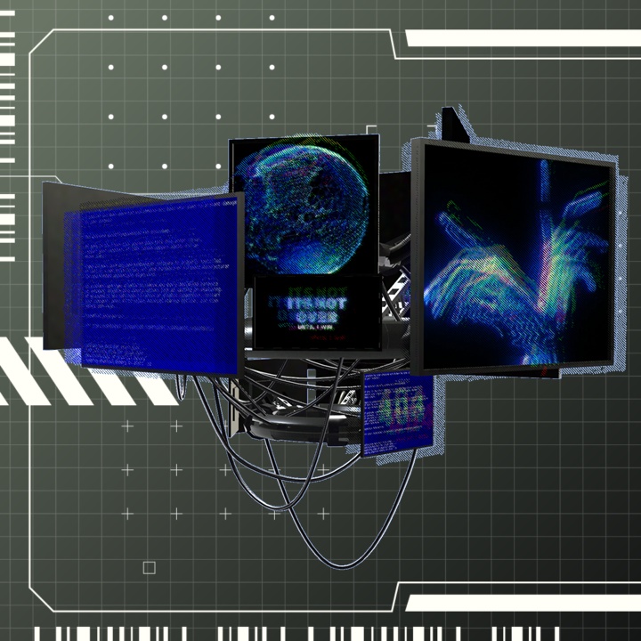 【✨800円→600円✨】Neon Monitor Halo【3Color】