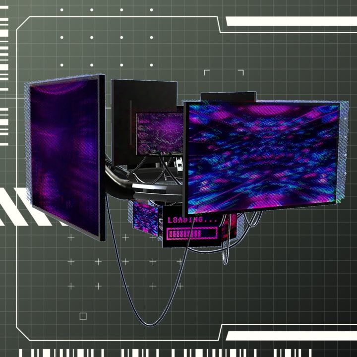 【✨800円→600円✨】Neon Monitor Halo【3Color】
