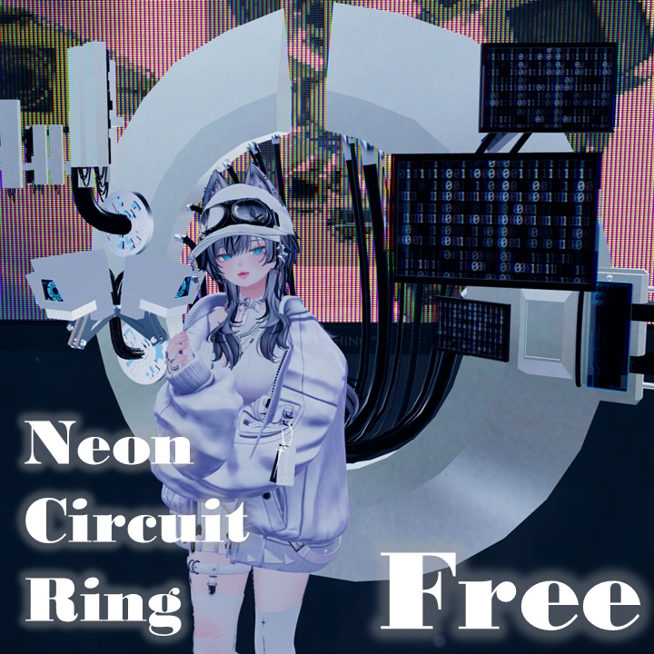 【期間限定無料】Neon Circuit Ring【2Color】