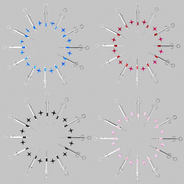 【✨600円→400円✨】注射器ヘイロー【7Color】