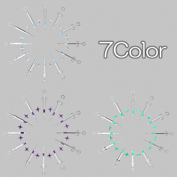 【✨600円→400円✨】注射器ヘイロー【7Color】