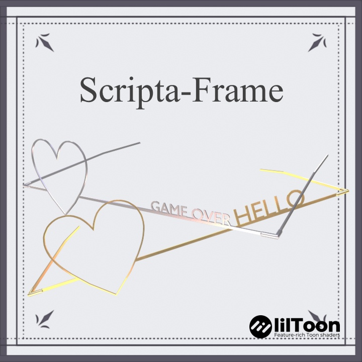 【2Color】Scripta-Frame