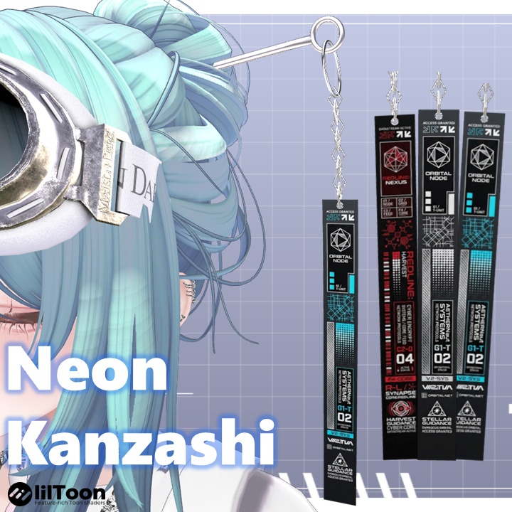 【3Color】Neon Kanzashi