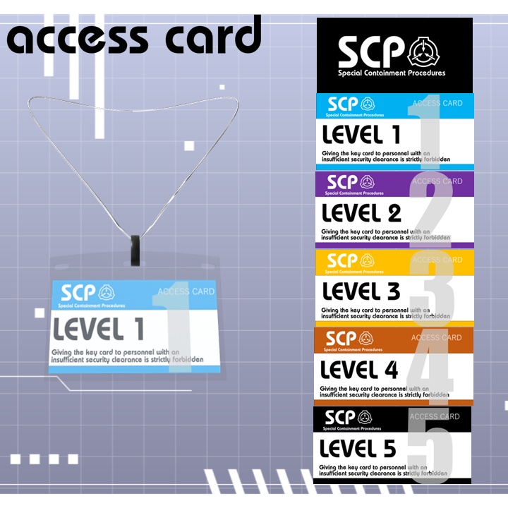 SCP機密指定アクセサリー【ヘアピン&アクセスカード】