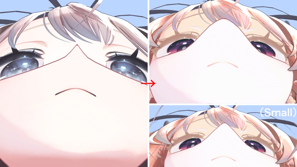 桔梗ちゃん&しなのちゃんにケモマズルシェイプキーを追加するツール
