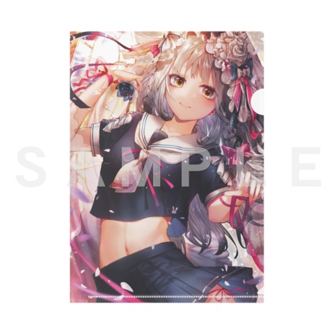 A4クリアファイル「🌼🎀✨」イラスト版