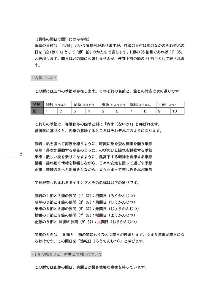 訂三因暦 Ver.3.2 カレンダー&解説テキスト