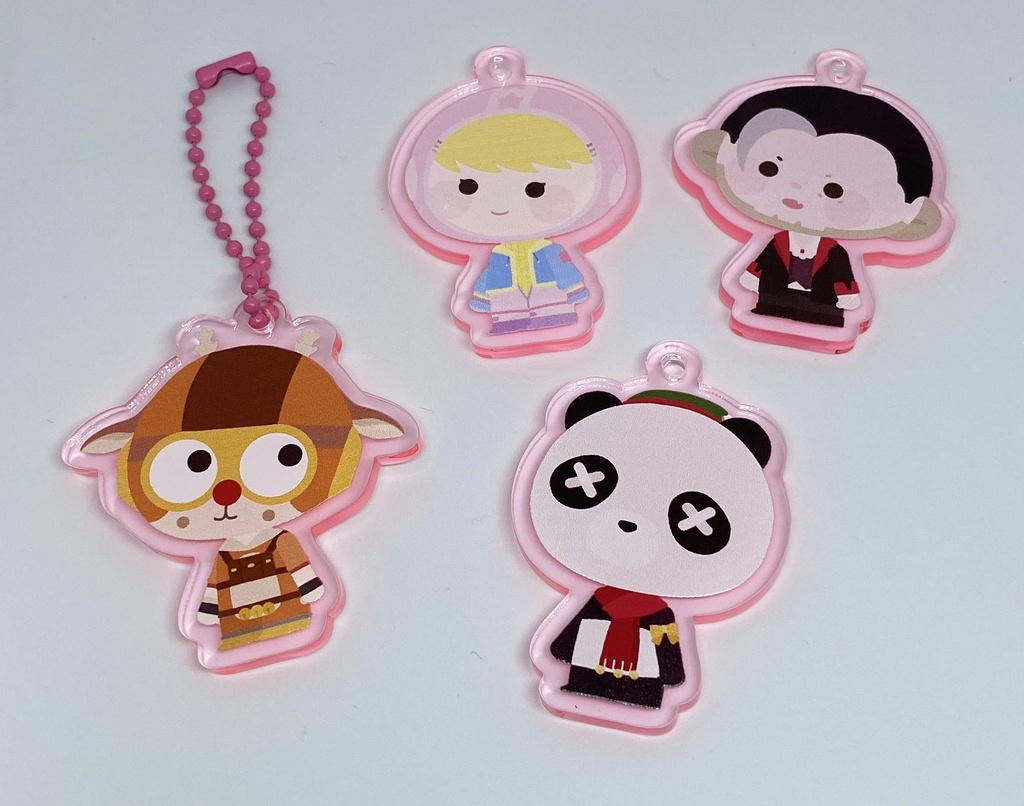 アクリルキーホルダー ピンク