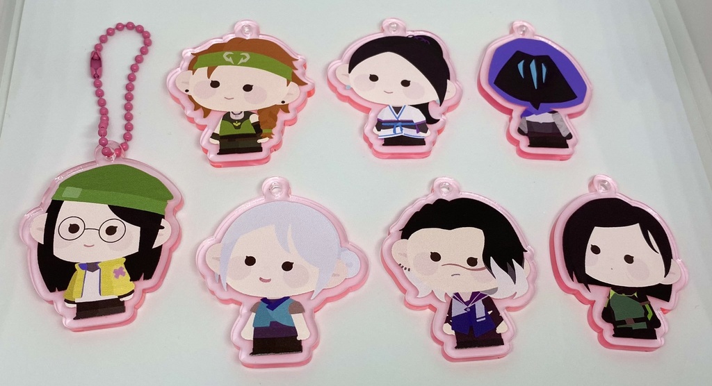 アクリルキーホルダー ピンク