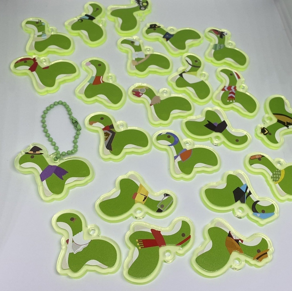 アクリルキーホルダー グリーン