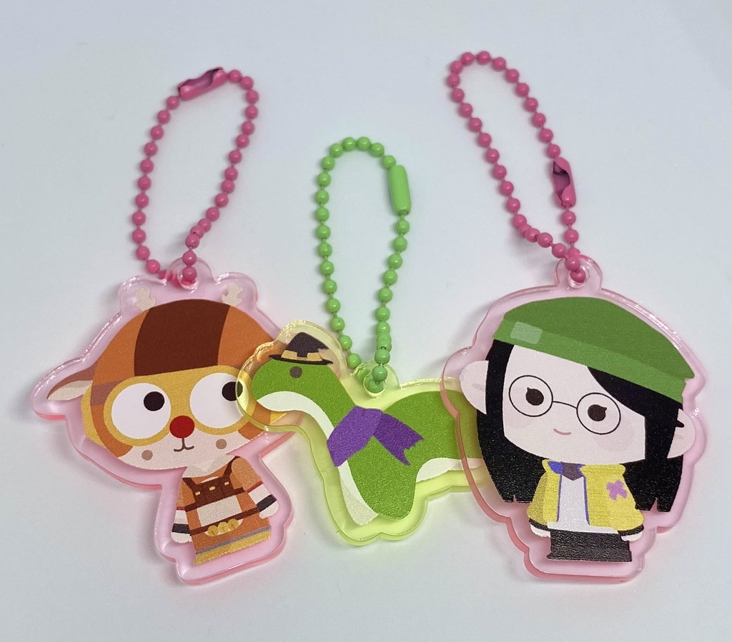 アクリルキーホルダー グリーン