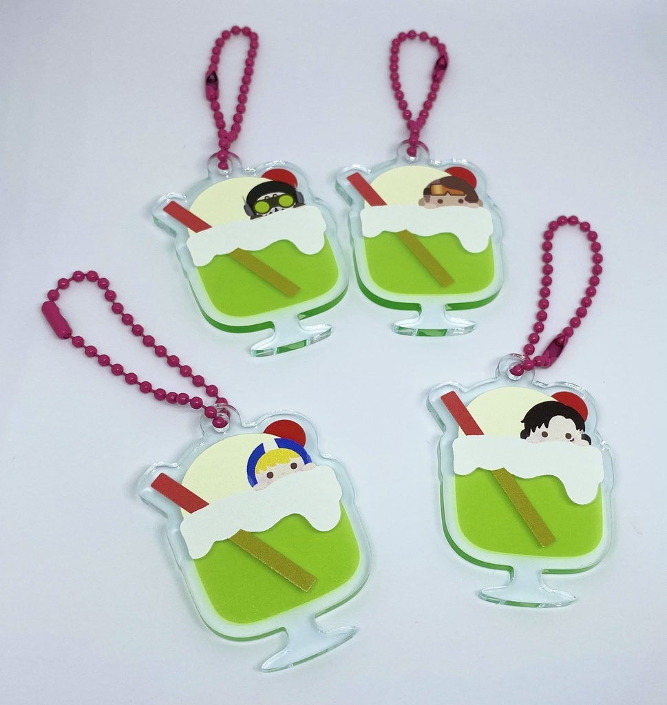 メロンクリームソーダアクキー