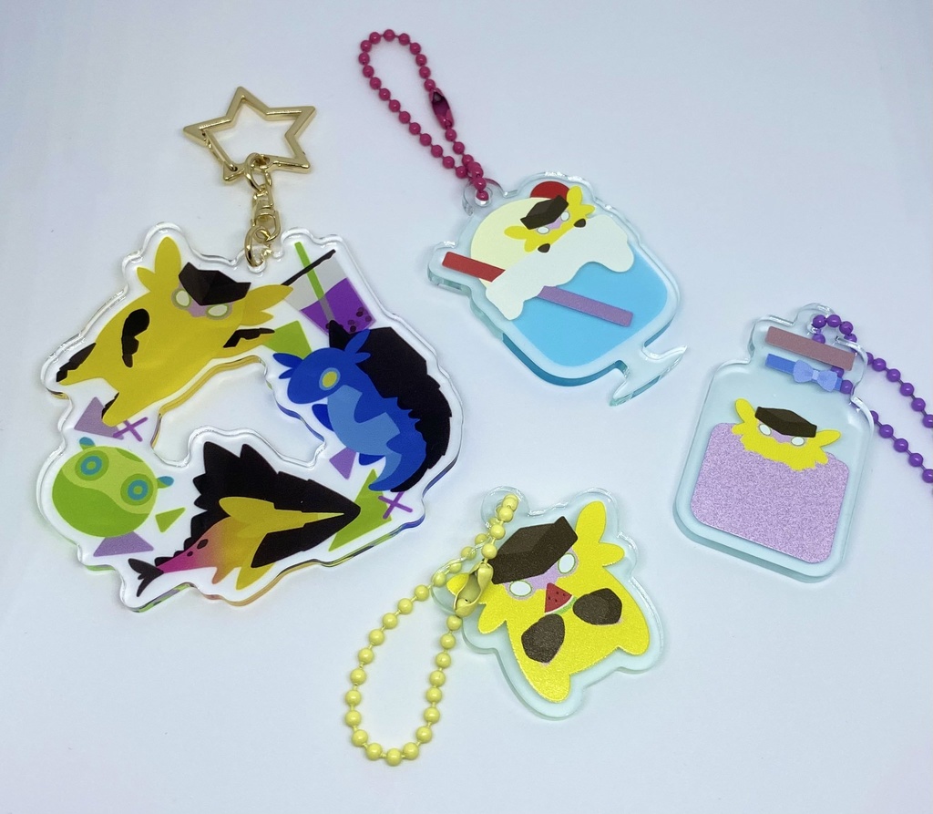 メロンクリームソーダアクキー