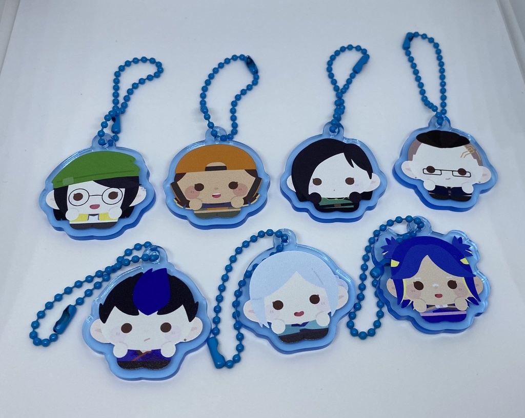 アクリルキーホルダー ブルー