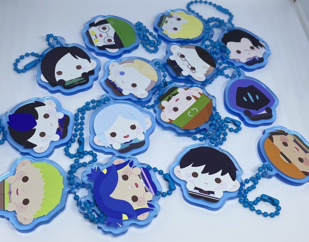 アクリルキーホルダー ブルー